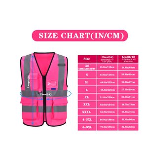 High Visibility Safety Vest Reflective Stripe For Site Inspection Building Construction Road Work Maintenance Uniform Protective - Product Image 6