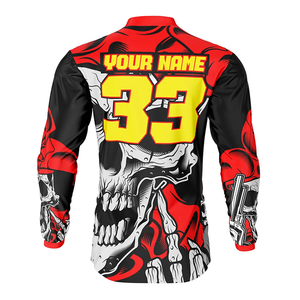 Custom Sublimation Motocross Jersey Breathable Quick Dry Racing Shirt With OEM ODM Design And Rider Comfort - Product Image 2