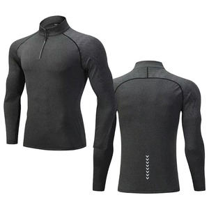 Fabricant de vêtements de sport personnalisés, t-shirts de compression pour l'entraînement, coton, polyester, broderie, transfert thermique, OEM, ODM, faible MOQ - Product Image 4