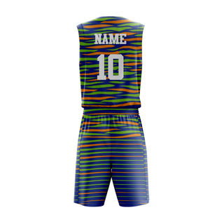 Último Diseño en Uniformes de Baloncesto, Conjuntos de Camisetas Reversibles Sublimadas Personalizadas para Equipos de Baloncesto, Unisex - Product Image 2