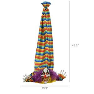 Clown Animatronico Sospeso per Halloween, Decorazione Attivata dal Suono - Product Image 3