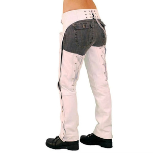 Wholesale Price Solid Material Breathable Washed Men Leather <b>Chaps</b> Cheap Price New Arrival Men Genuine Leather <b>Chaps</b> - Product Image 3
