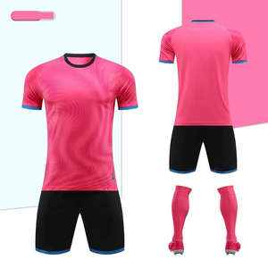 Ensemble de maillots de football de haute qualité, respirant, en polyester, technique de sublimation, manches courtes, nom et logo d'équipe personnalisés, uniforme de football - Product Image 6
