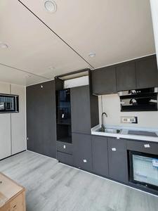 Modern Mobile Container House Trailer Apartment with Kitchen Bathroom Wheels <b>Light</b> Steel Structure Outdoor Residential Use - Product Image 2
