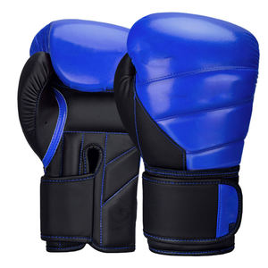 Guantes de Boxeo de Cuero Vacuno Genuino de Color Personalizado con Cordones para Entrenamiento de Boxeo Tailandés, Práctica Deportiva al Aire Libre - Product Image 5
