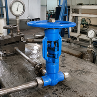 Vanne à opercule manuelle à souder bout à bout, haute température, haute pression, classe 1500, en acier allié WCB pour pipeline industriel
