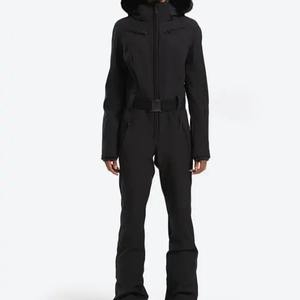 Professional <b>Women</b> One Piece Ski Suit Waterproof Windproof Snowsuit <b>Thermal</b> Winter Jumpsuit Slim Fit Hooded Outdoor Sportswear - Product Image 3