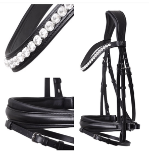 Bridon d'équitation en cuir pour cheval, confortable, réglable, pour l'entraînement, équipement équestre durable - Product Image 5