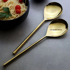 Classic Stylish Dinner Spoon Luxury Metal Handle Tea Coffee Spoon Stainless Steel for Coffee and Tea Cutlery <b>Flatware</b> - Product Image 4