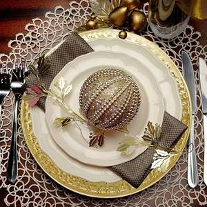 Assiette de Présentation Premium, Design Rond Élégant, Vaisselle Réutilisable pour Mariages, Banquets, Hôtels et Décoration de Table - Product Image 3