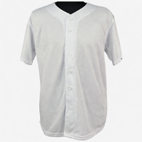 Maillots de baseball pour adultes, taille plus, respirants, anti-humidité, séchage rapide, col en V, 100% polyester, noms d'équipe personnalisés