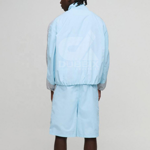 New 2026 Nylon Custom Printed Summer Tracksuit for Men – Lightweight Nylon Hooded Jacket & <b>Sweatpants</b> Training <b>Set</b> - Product Image 6