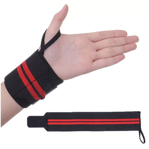 Muñequeras Personalizadas con Logotipo, de Algodón Negro, Ajustables, con Rayas, para Entrenamiento y Deportes, Unisex, para Todas las Estaciones - Product Image 2