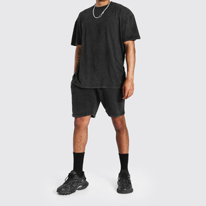 Ensembles deux pièces décontractés pour hommes, respirants et de haute qualité, avec logo et couleurs personnalisables – Collection été, prix de gros - Product Image 1