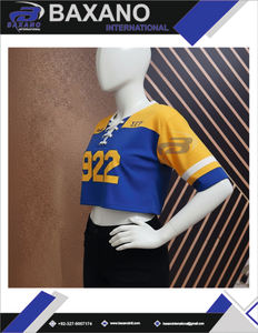 Camiseta Corta sigma gamma rho con 1922 y Letras Griegas en Azul Rey y Amarillo, Blusas Elegantes y Cómodas para Mujer - Product Image 6