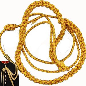 Cordon métallique tressé Aiguillette, plaqué or et argent, style classique, pour vêtements - Product Image 5
