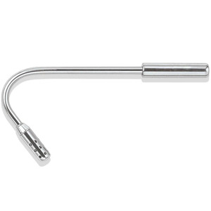 Éjecteur de salive en acier inoxydable, instrument chirurgical dentaire, taille : 4 mm à 18 cm, argent, alimentation manuelle, certifié CE - Product Image 3