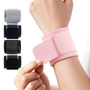 Soportes de Muñeca Transpirables de Nailon Perforado con Cierre Flexible de Gancho y Bucle para Uso Diario, Terapia de Compresión Refrescante - Product Image 4