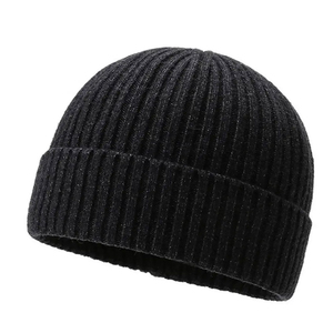 Bonnet Classique Formel pour Homme, Finition Semi-Brillante, Fil Haute Densité, Bande Élégante, Panneaux de Coiffure avec Raccord de Fil Fin - Product Image 1