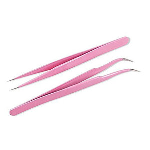 Pince à cils rose, pince pour extensions de cils, pince à cils, accessoires de beauté par Bravo Impex - Product Image 3