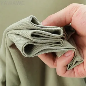 Men <b>Tshirt</b> Your Design Here Knitted Cotton Comfortable Unisex Vintage Quick Dry Short Sleeve Fashion Personalized Summer Top - Product Image 3