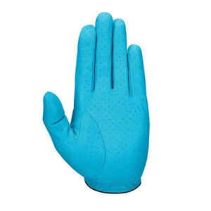 Premium Breathable <b>Moisture</b> Wicking Blue Textured Golf <b>Gloves</b> with Hook Loop Closure Enhanced Grip Superior Comfort Flexible - Product Image 3