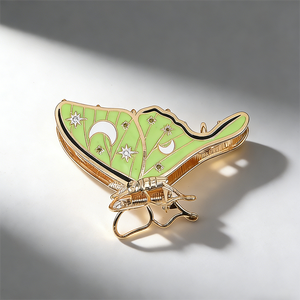 مشبك شعر معدني على شكل فراشة للنساء بطول 6.5 سم، إكسسوارات شعر أنيقة للفتيات - Product Image 2