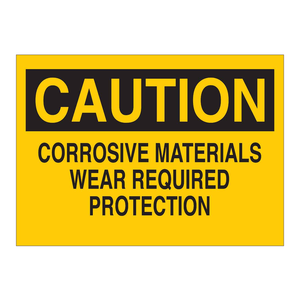 Panneau de signalisation de sécurité pour vêtements de protection 7x10 pouces en polycarbonate pour laboratoires et sites industriels - Product Image 3