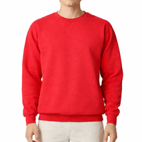 Pull-over décontracté pour homme en molleton tricoté à col rond, coupe ample, personnalisable, fournisseur OEM, vente en gros, faible MOQ