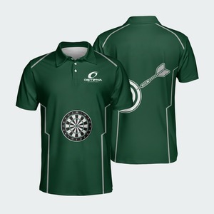 Polo à manches courtes pour homme Ostriya, blanc et bleu, tissu tricoté respirant, style décontracté avec logo imprimé sur le devant - Product Image 2