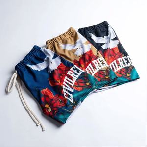 Pantalones Cortos Deportivos Sublimados de Nuevo Diseño, 100% Poliéster, Lisos, para Gimnasio, Baloncesto, con Logotipo Personalizado, de Malla, para Hombre - Product Image 2