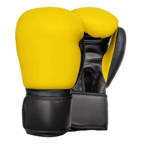 Gants de boxe en cuir noir, à lacets, pour adultes, pour l'entraînement et le combat - Product Image 5