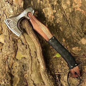 UA Supplies Tomahawks Industriales Forjados a Mano con 4 Hojas de Acero Forjado y Mango de Madera Envuelto en Cuero, OEM ODM, Venta Caliente de Fábrica - Product Image 2