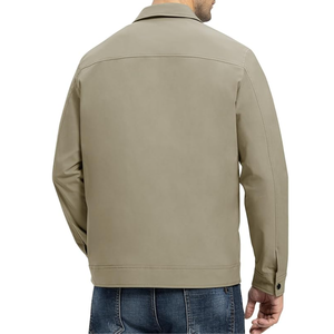 Veste coupe-vent matelassée légère pour homme, fermeture éclair intégrale, poches, design patchwork avec lettres, imperméable, séchage rapide, décontractée, pour le travail, le golf - Product Image 2