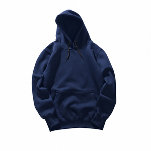 Sweat à capuche color block pour homme avec panneau chevron contrastant sur la poitrine, capuche à cordon réglable et poches latérales. - Product Image 2