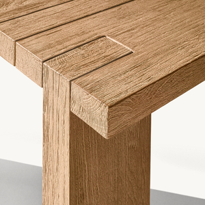 Dining <b>table</b> made of environmentally friendly teak wood, minimalist style, good and durable, suitable for the dining room - Product Image 4