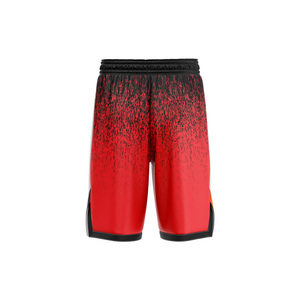 Shorts de basketball en maille 100% polyester avec logo personnalisé, imprimé par transfert thermique, nom de l'équipe et logo sur le devant et le dos, taille plus, respirant - Product Image 6