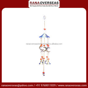 กระดิ่งลมรูปดวงจันทร์และกระดิ่งลมทำจากโลหะทองเหลืองแขวนติดผนังกระดิ่งลมสำหรับตกแต่งกลางแจ้ง - Product Image 6