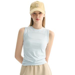 Women’s Seamless Yoga Vest Sleeveless Sports <b>Top</b> Breathable Chest Line Fitness Running Lightweight T Shirt - Product Image 1