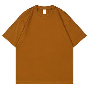 เสื้อยืดคอตตอนผู้ชายไซส์ใหญ่พิเศษ พิมพ์โลโก้ตามสั่ง สีพื้น ราคาส่ง MOQ ต่ำ ดีไซน์หน้าเสื้อเรียบ - Product Image 1