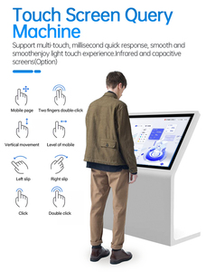 Giá tốt nhất 32 43 55 inch Android đa phương tiện màn hình cảm ứng <span class=keywords><strong>kiosk</strong></span> l-hình Wifi SDK tầng thường vụ sân bay trong nhà trung tâm thanh toán - Product Image 2