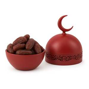 Handmade Wooden <b>Lidded</b> <b>Bowl</b> <b>with</b> Crescent Moon Carved Top - Product Image 3