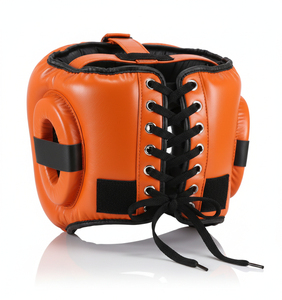 Casco de Boxeo de Media Cara Ajustable de Cuero Sintético PU de Alta Calidad, Protección Doble, Transpirable y Duradero - Product Image 3