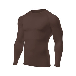 T-shirt de compression personnalisé en gros, haute performance, respirant, écologique, avec coutures plates, anti-UV et séchage rapide pour hommes - Product Image 1