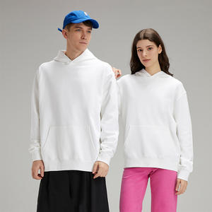 Sudadera con Capucha Extra Grande de Algodón de Alta Calidad, Forro Polar Grueso, Hombros Caídos, Lisa, Personalizable, Felpa Francesa, para Hombre - Product Image 3