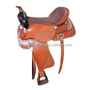 Selle de Reining Western faite à la main dernière conception Portable Western Pleasure Riding Horse Saddle for Riding Reining Racing purpose - Product Image 2