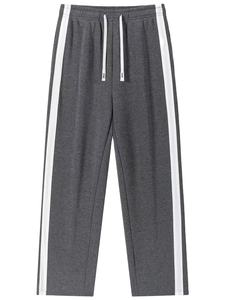 กางเกงจ็อกเกอร์ขายาวทรงตรงบุขนแกะสำหรับผู้ชาย เอวสูง อุ่นสบายสำหรับฤดูหนาว เหมาะสำหรับใส่ลำลองหรือออกกำลังกาย ผลิตจากผ้าฝ้าย 100% เป็นมิตรต่อสิ่งแวดล้อม ผลิตในบังกลาเทศ - Product Image 3