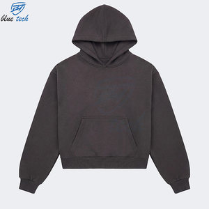 High Quality Streetwear Hoodie Oversized Pullover Sweatshirt Cotton Fleece Urban Casual Fashion Wholesale Supplier - Product Image 4