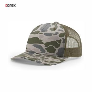 Gorra Trucker de Malla con Bordado 3D Personalizado, Camuflaje, 5 Paneles, Ajustable, Transpirable, Impermeable, para Pesca, Casual, Moda - Product Image 1