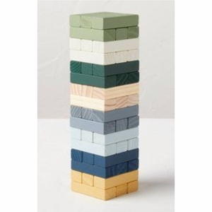Jeu de Tour Géante Personnalisée en Bois Bicolore – Blocs Empilables Géants pour Jardin, Jeux de Plein Air, Fêtes Familiales – Ensemble de Jeu de Tour en Bois - Product Image 3